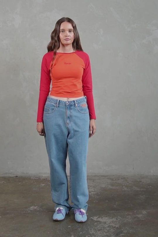 Logotype Raglan Tee - Red