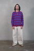 Knitted Rugby - Blue / Maroon