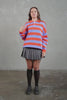 Knitted Rugby - Lilac / Blood Orange