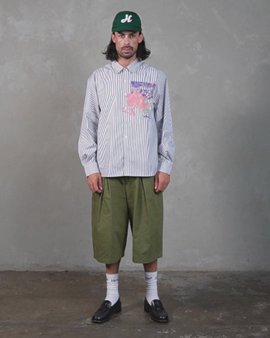 Growing Patterns Oxford Shirt - Cotton Stripe Poplin