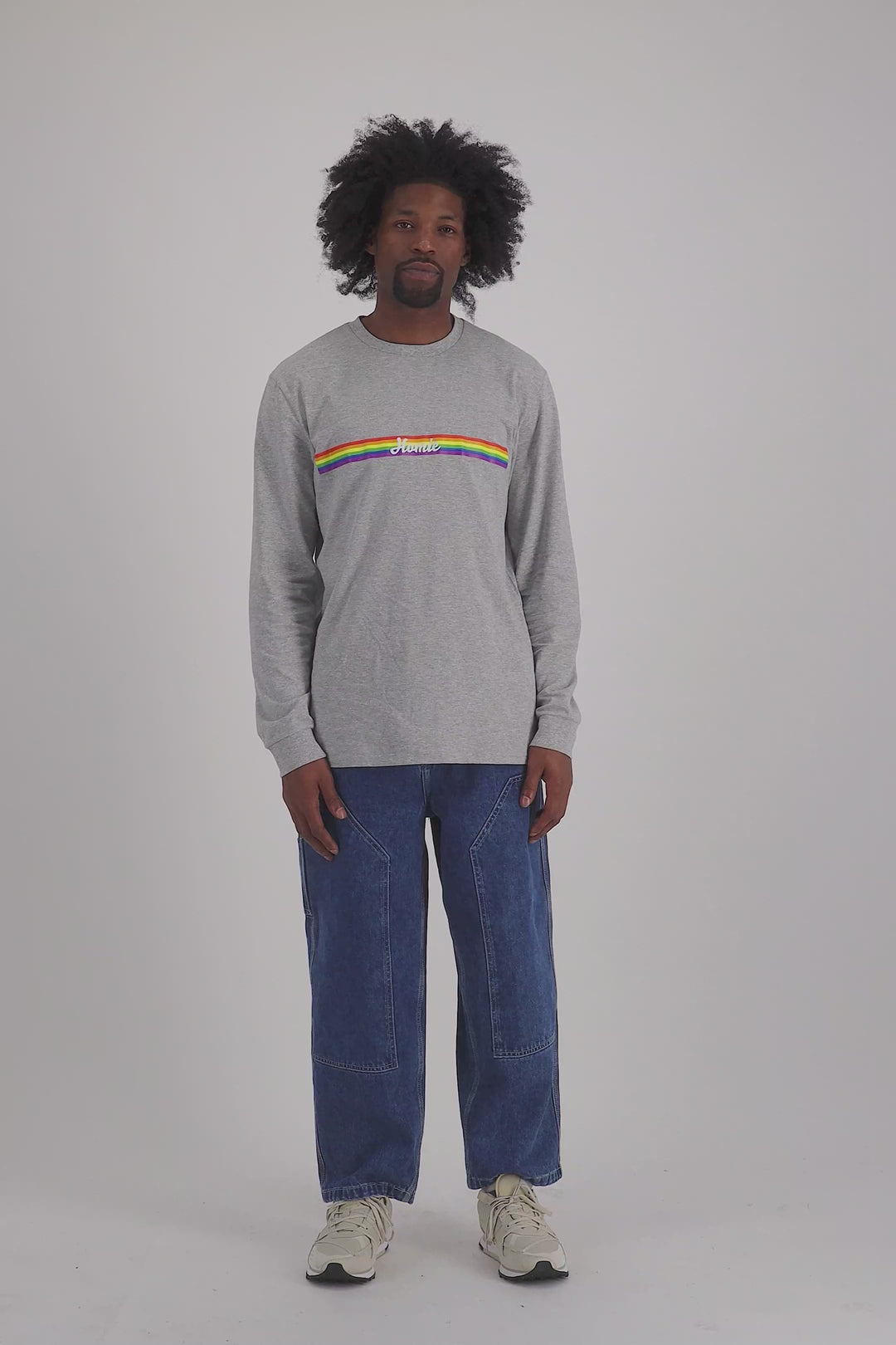 Rainbow Long Sleeve - Grey