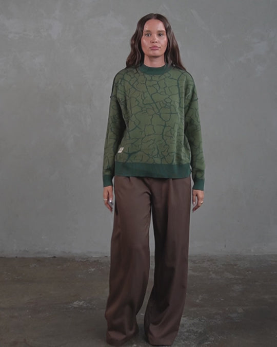 Venation Reversible Knit  - Botany