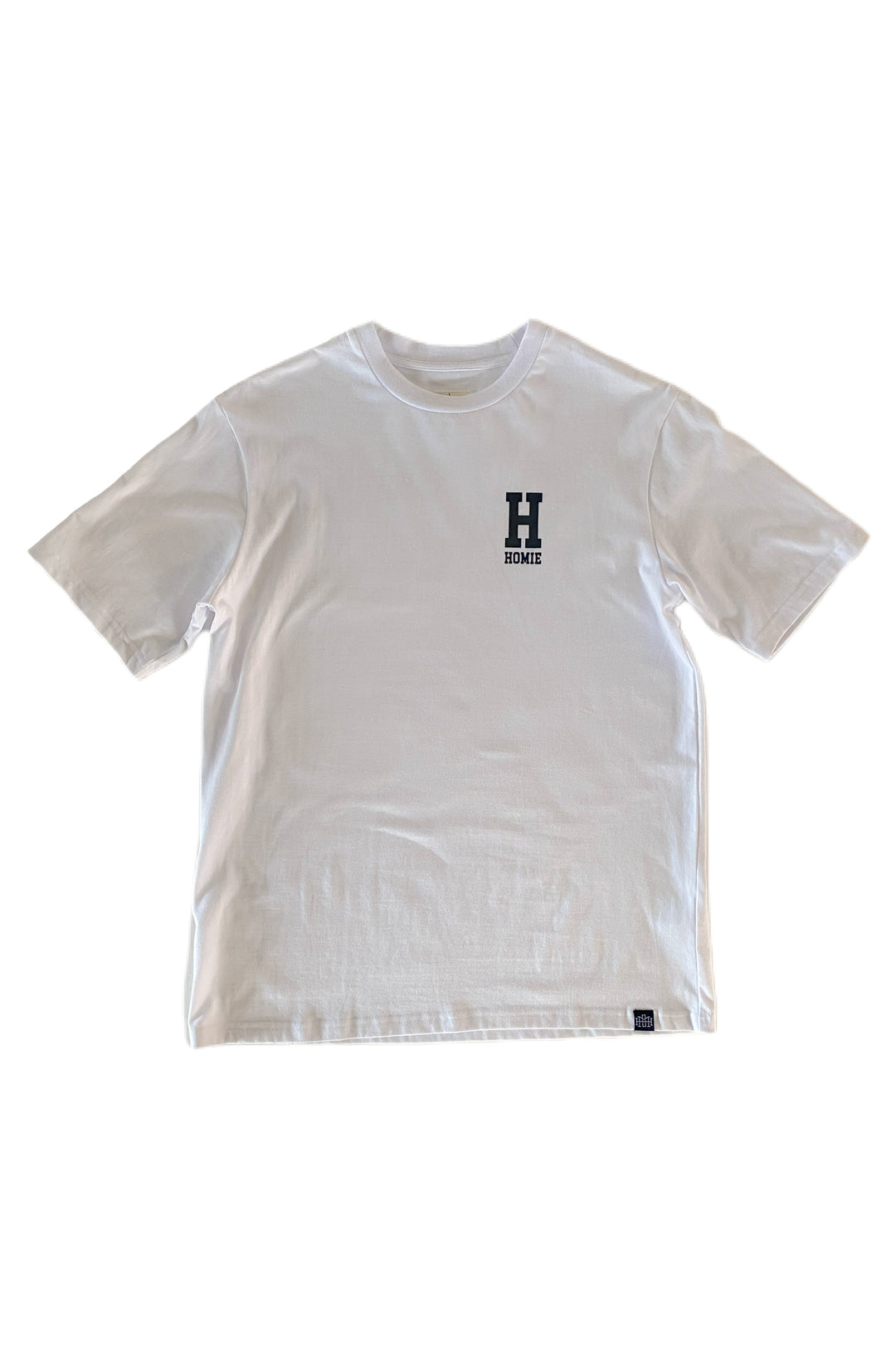 Basic College tee - White - XXS