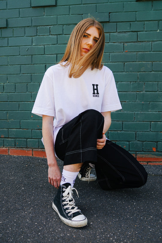 Basic College tee - White