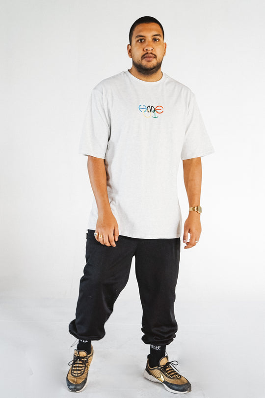 Rings Short Sleeve - White Marl