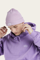 Monogram Beanie - Lilac