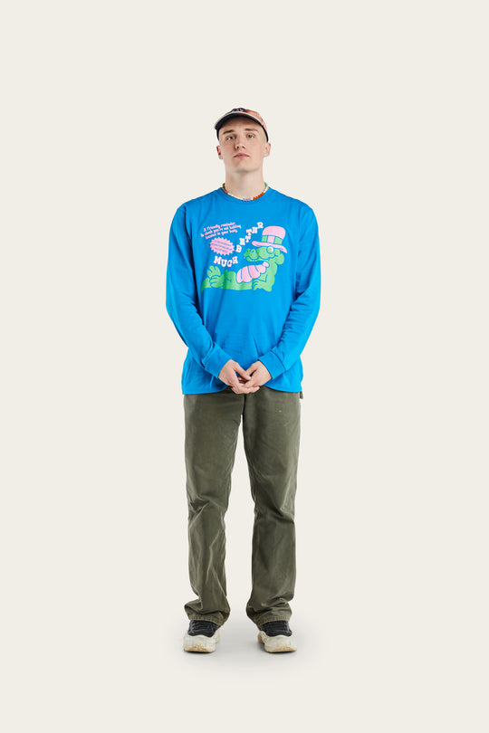 Relax LS Tee - Aqua - S