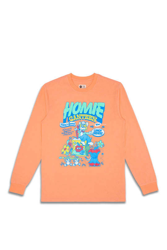 HoMie Canteen LS Tee - Neon Melon - M