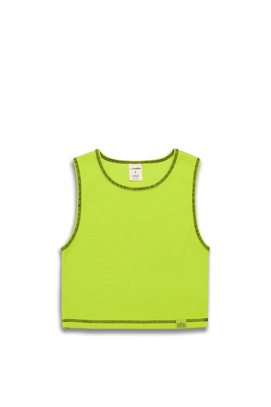 Ribbed Tank - Lime