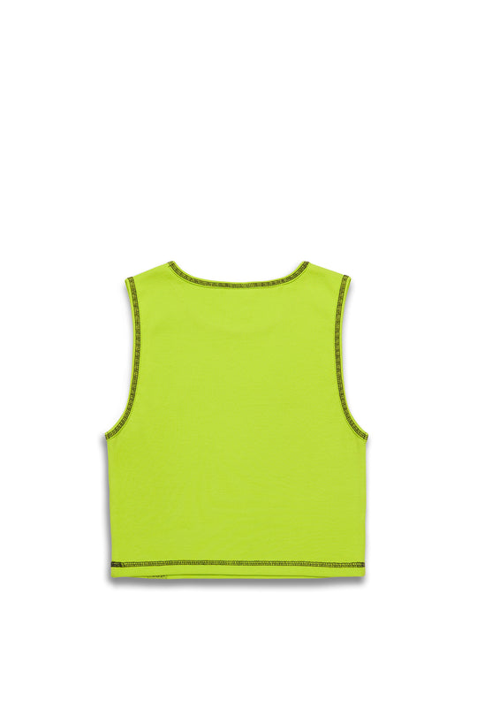 Ribbed Tank - Lime