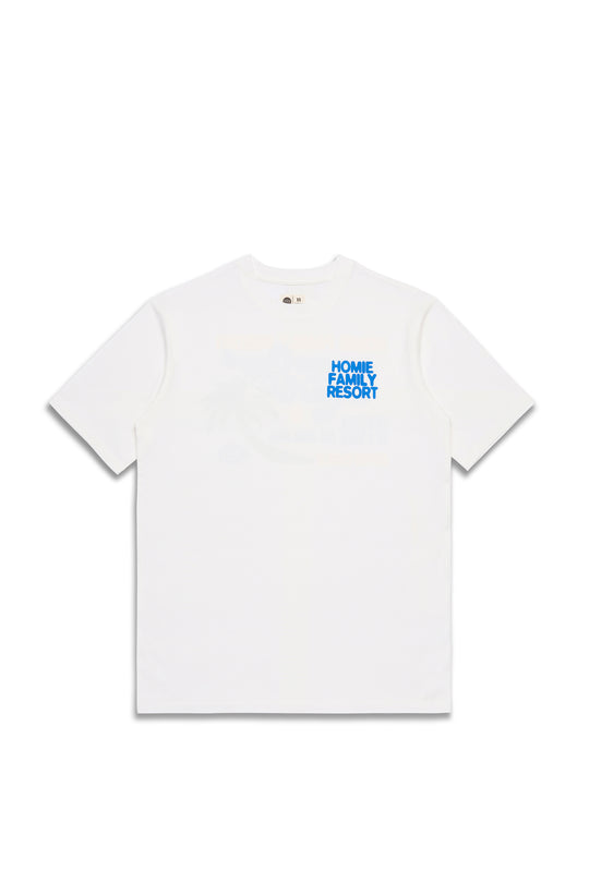 Family Resort Tee - White - 3XL