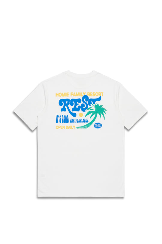 Family Resort Tee - White - 3XL