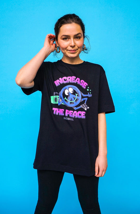 Increase The Peace Tee - Black  (XXS)