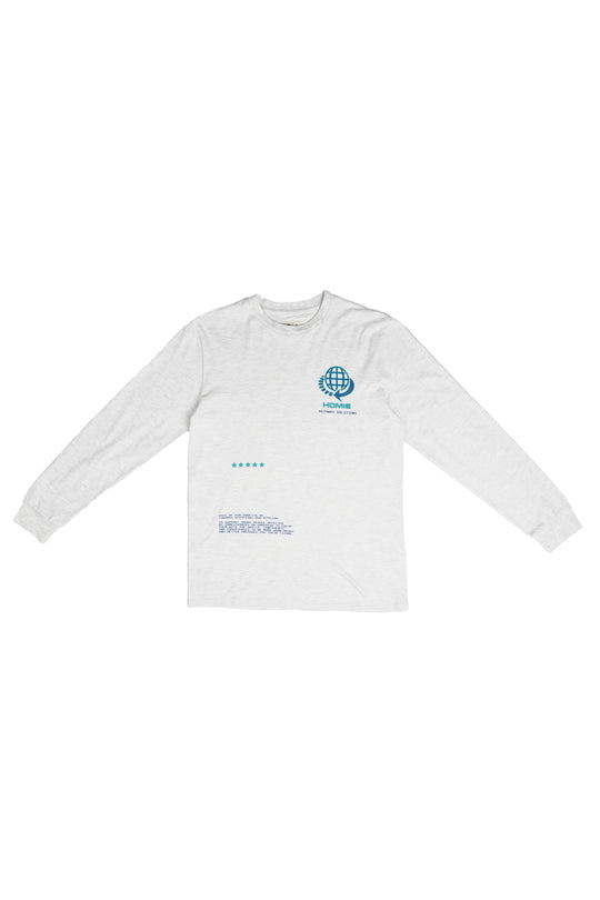 Pathway Long Sleeve - White Marle (M, L)
